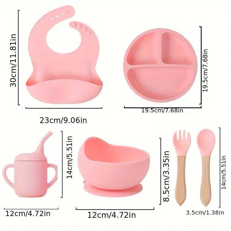 Set de Utensilios para Bebé en Silicona 1.0