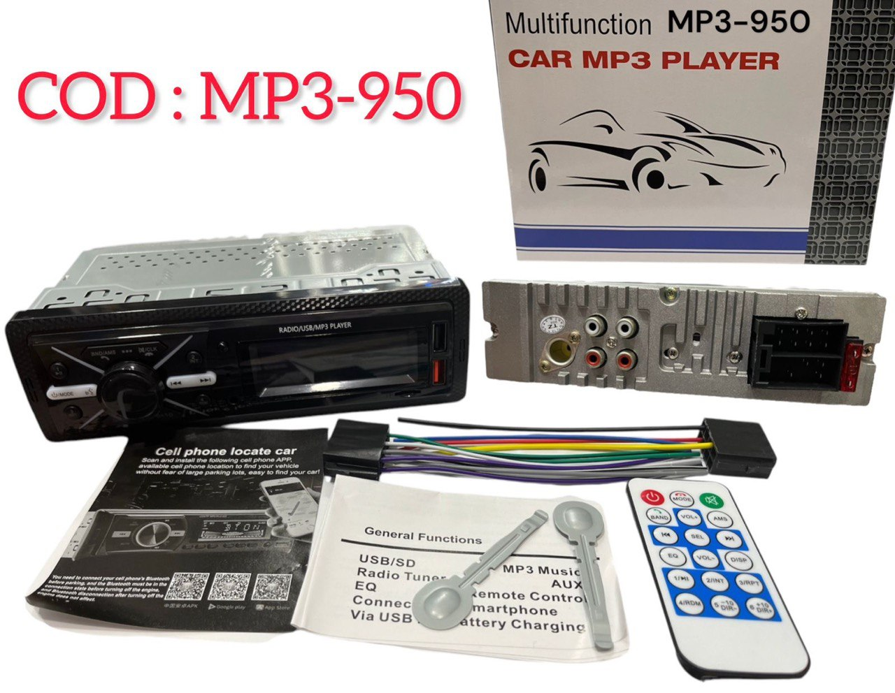 Reproductor Bluetooth para Auto (MP3/TF/USB/FM) 🚗🎶5.0