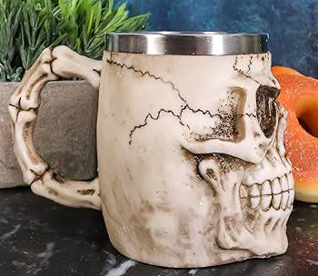 Vaso de Calavera de Acero Inoxidable M004 8.0 COLECCIONABLE