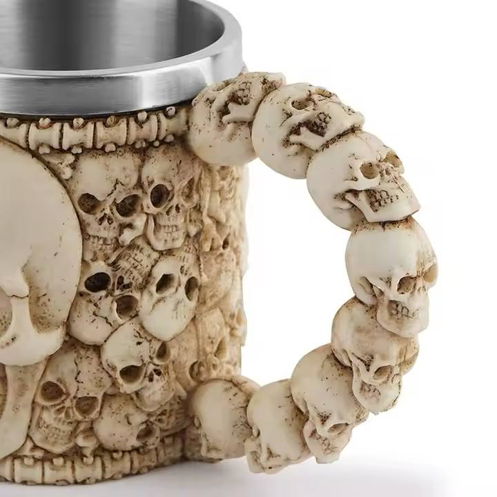 Vaso de Calavera de Acero Inoxidable M003 8.0 COLECCIONABLE