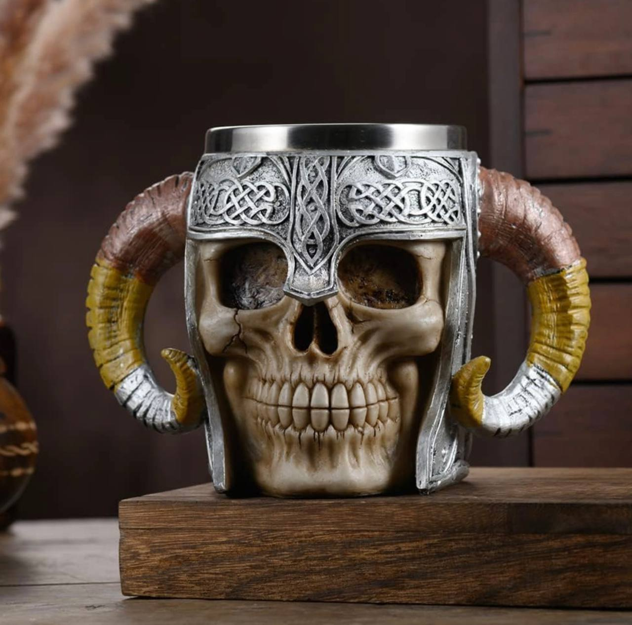Vaso de Calavera con Cuernos (Código M22) 8.0 COLECCIONABLE