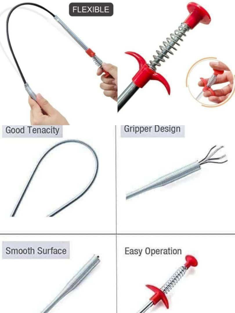 Gancho Flexible limpiador de Tuberias 9.0 HOGAR
