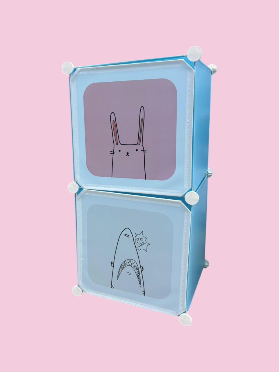 Ropero de 2 Cubos con Diseño de Dibujos Animados (Código JLS-SN-2) 10.0 HOGAR
