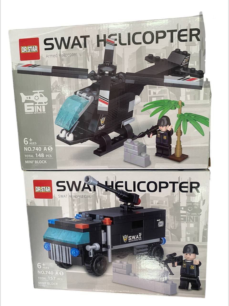 Set de Construcción "SWAT Helicóptero" - Modelo LCX-740A 10.0 JUGUETES