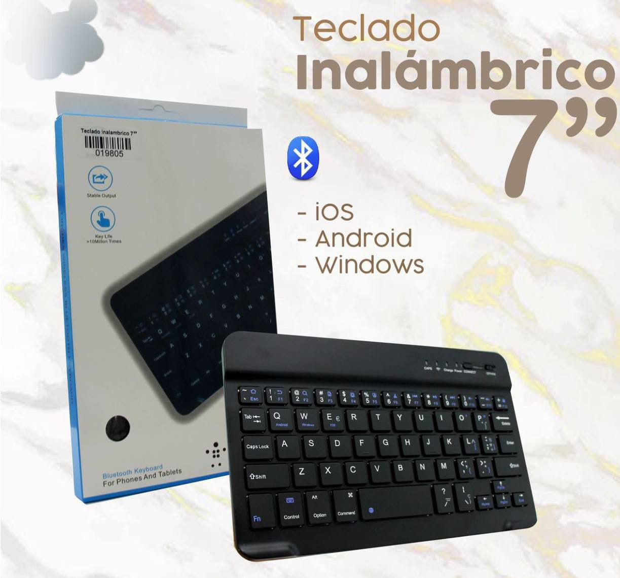 Teclado Inalámbrico Bluetooth 7" 10.0 TECNOLOGIA