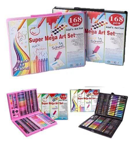 🎨 SUPER MEGA SET DE ARTE 168PCS - JUGUETES