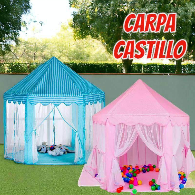 🏰 CARPA HEXAGONAL CASTILLO INFANTIL 15.0 JUGUETE