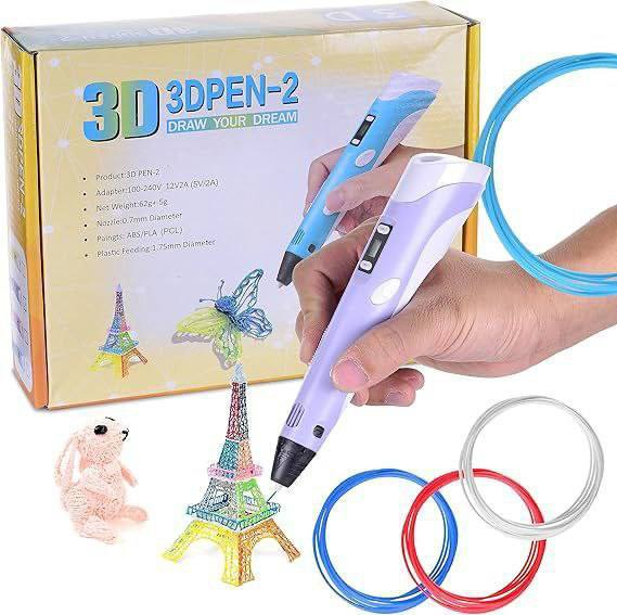 ✏️ BOLÍGRAFO 3D ELÉCTRICO CON LED 13.0 JUGUETE