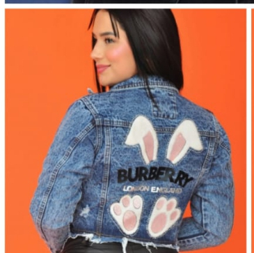 Chaqueta en Jean con Diseño R 1 ROPA DE MUJER