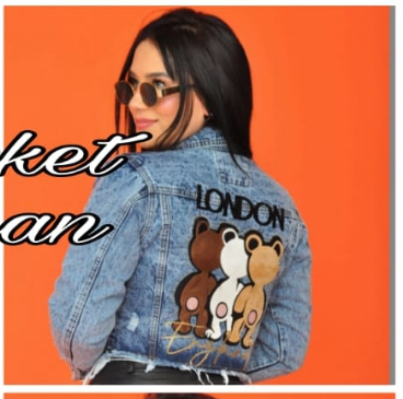 Chaqueta en Jean con Diseño R 1 ROPA DE MUJER