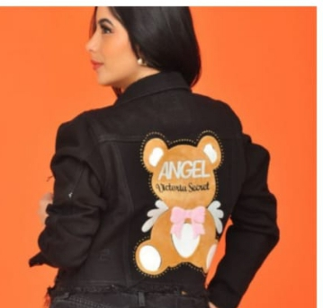 Chaqueta en Jean con Diseño R 1 ROPA DE MUJER