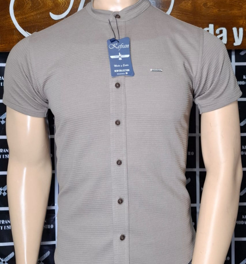 CAMOSA CON CUELLO MILITAR - R2 - ROPA DE HOMBRE