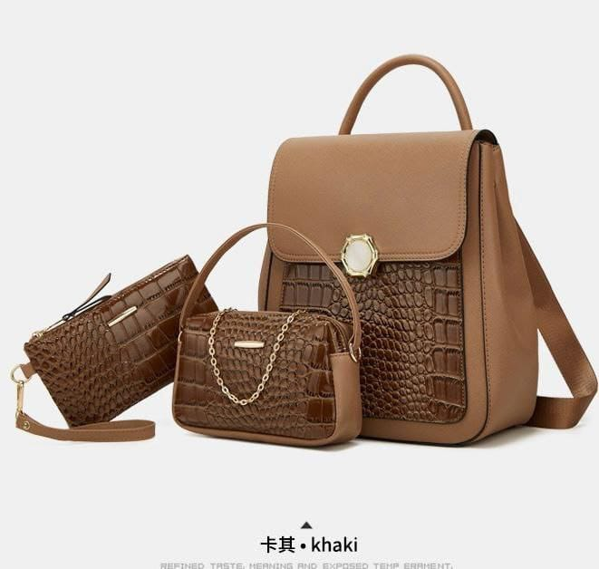 A. CARTERA MOCHILA 3 PIEZAS ALTA GAMA 13.0