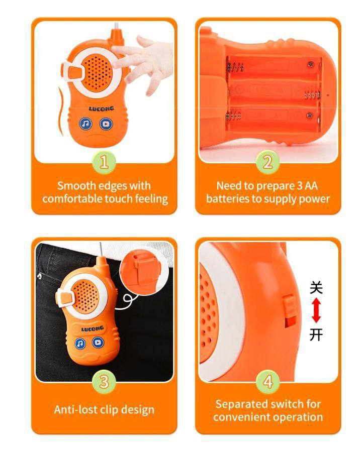 Walkie Talkies para Niños con Música 13.0 JUGUETES