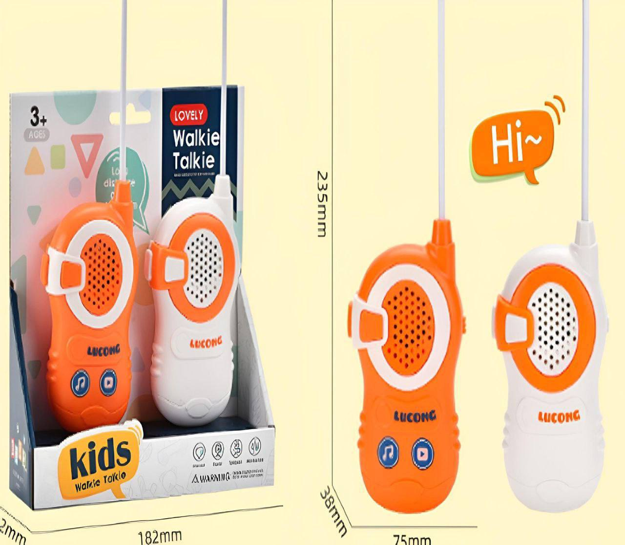 Walkie Talkies para Niños con Música 13.0 JUGUETES