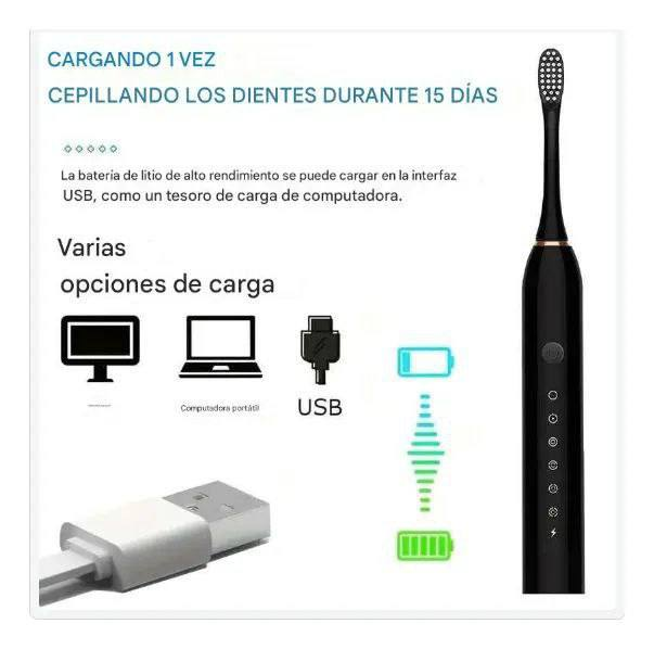 Cepillo dental eléctrico sónico y recargable. 1.0 HOGAR