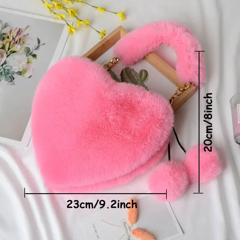 CARTERA CORAZON PELUCHE 1.0