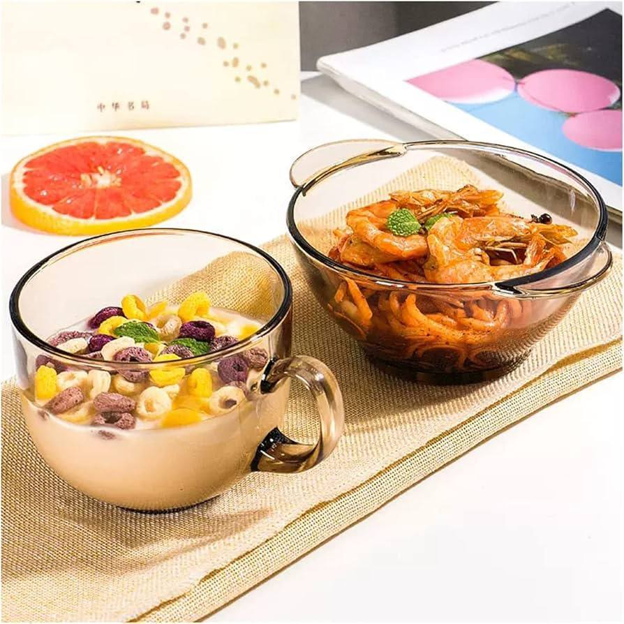 Juego de Cocina Elegante (2 Tazones + 2 Tazas de Cristal) 1.0 COCINA