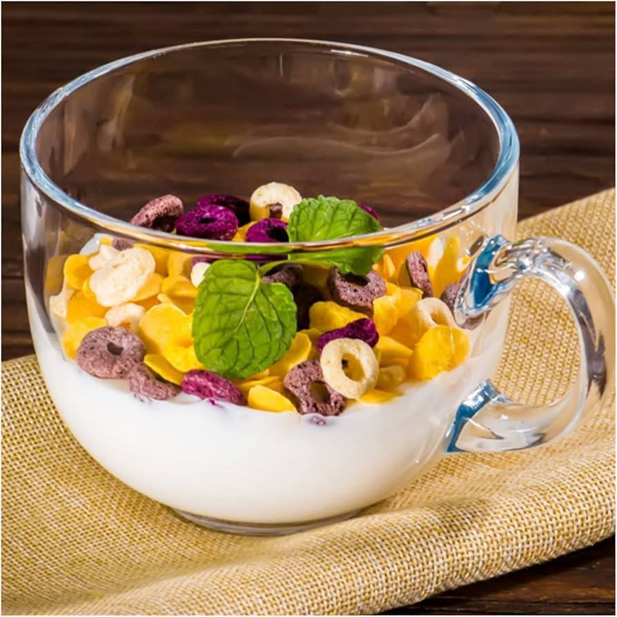 Juego de Cocina Elegante (2 Tazones + 2 Tazas de Cristal) 1.0 COCINA