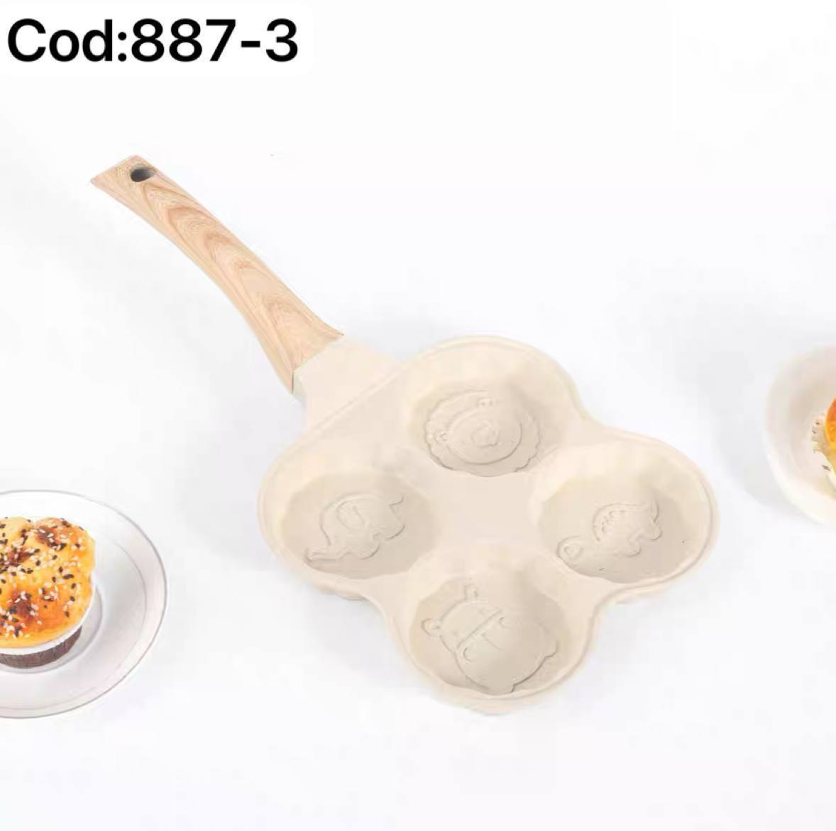Sartén Antiadherente Multiforma (4 hoyos) 13.0 COCINA