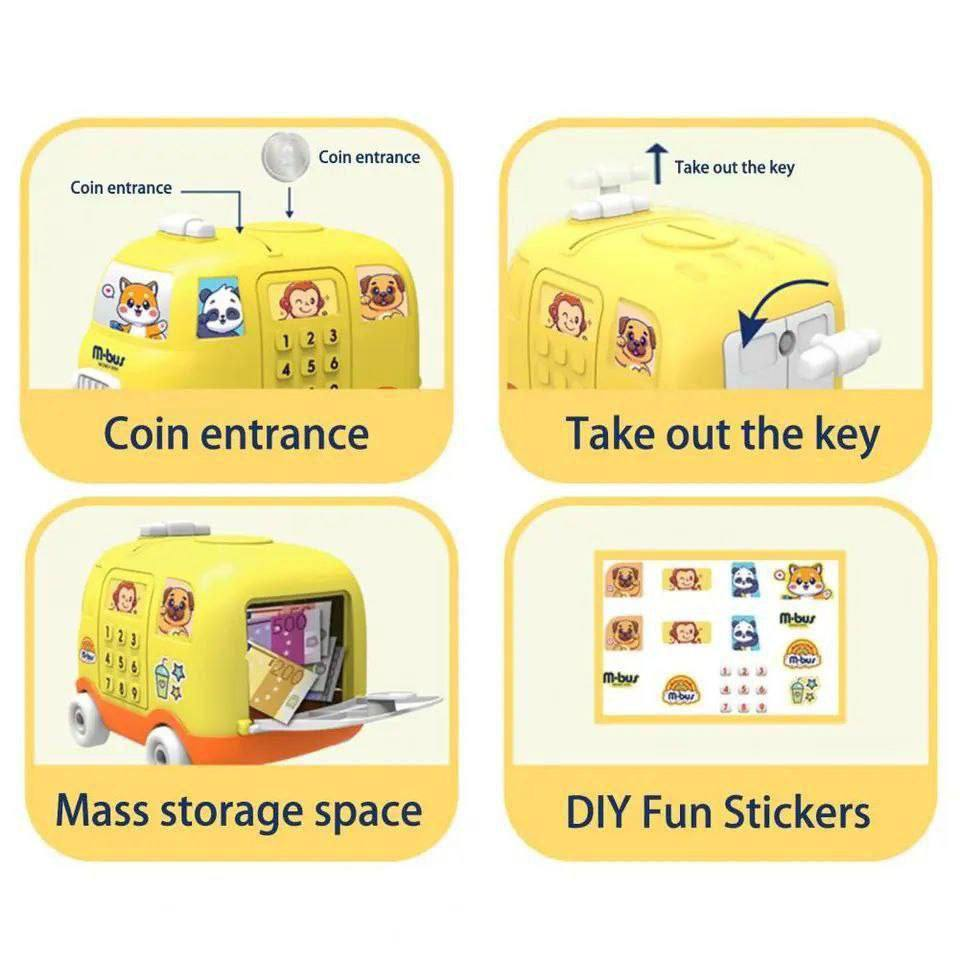 Alcancía en Forma de Coche para Niños 10.0 infantil - JUGUETES
