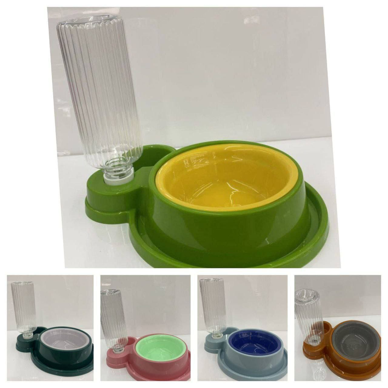 Dispensador de Agua y Comida con Bandeja Metálica 11.0 MASCOTAS