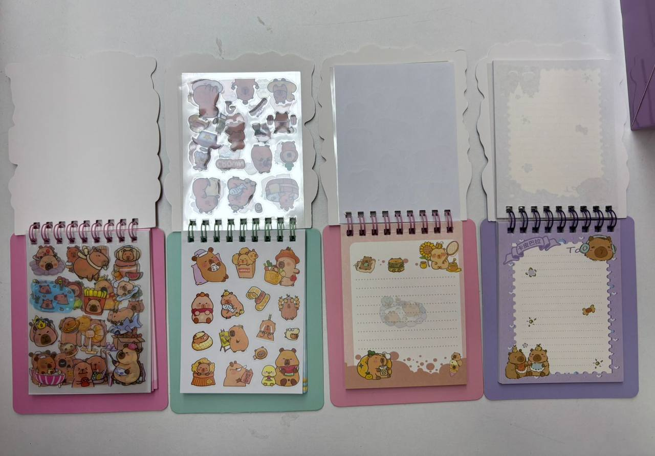 Cuaderno de Stickers Capibara 8.0 PAPELERIA