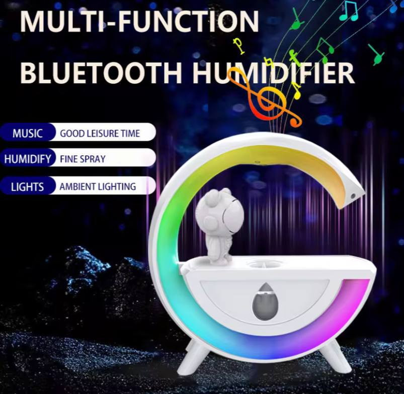 Altavoz + humidificador en diseño único tipo "antigravedad" con efectos de luz RGB 10.0 HOGAR