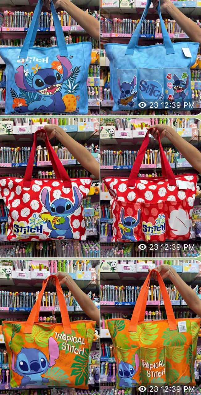 Z-Bolso de Stitch en Lona