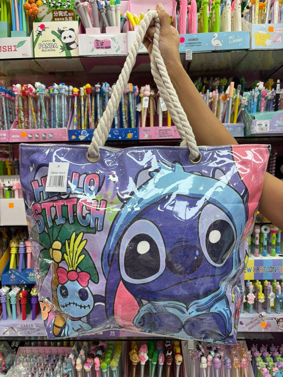 Z Bolso de Stitch en Plástico Grueso 8.0