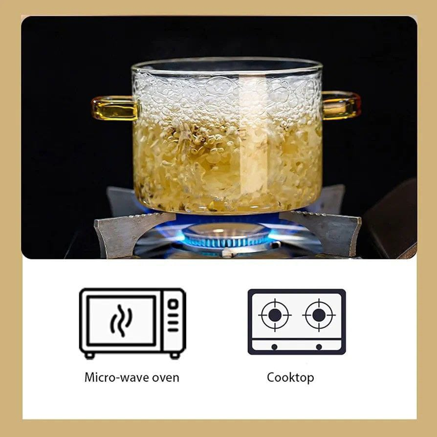 Olla de vidrio con tapa 21.0 COCINA
