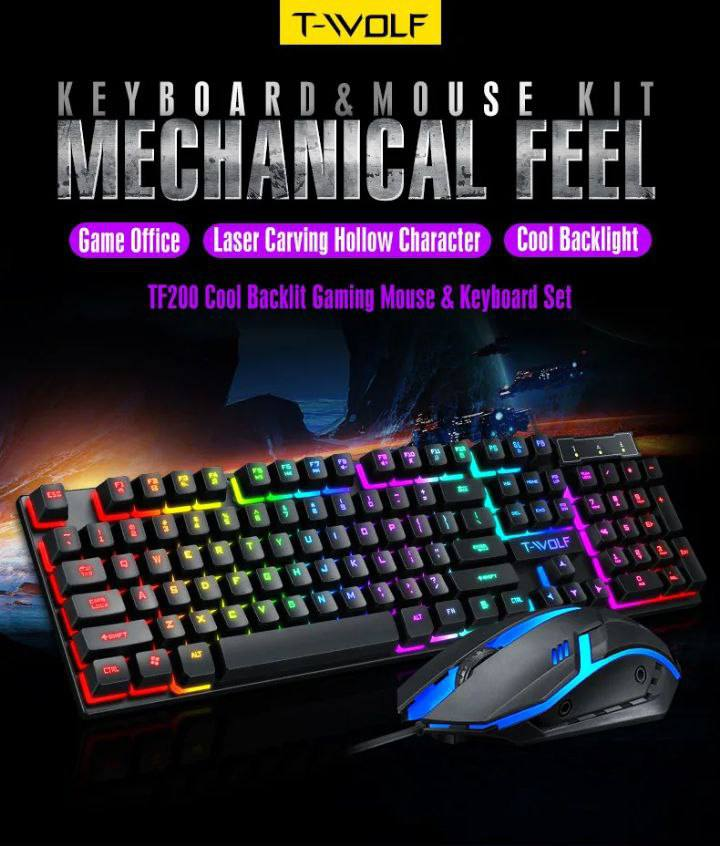 Teclado y Mouse con Luz 13.0 TECNOLOGIA