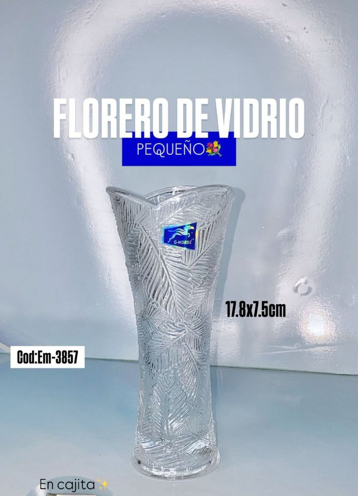 Florero de Vidrio 17.0 HOGAR