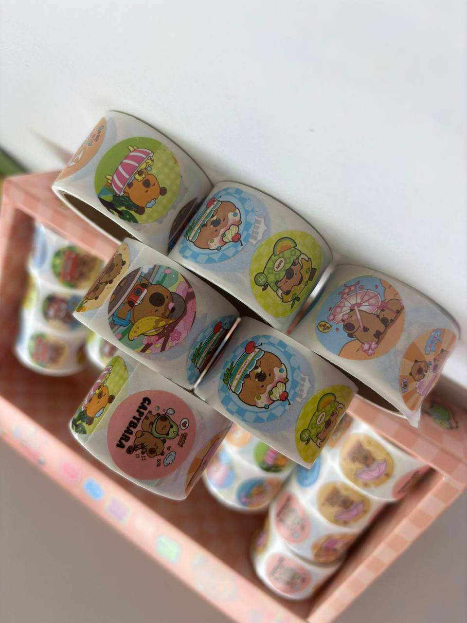 20 Rollos de Stickers 8.0 PAPELERIA