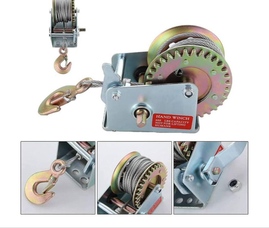 Cabrestante Manual de 1200 LBS 13.0 HERRAMIENTAS