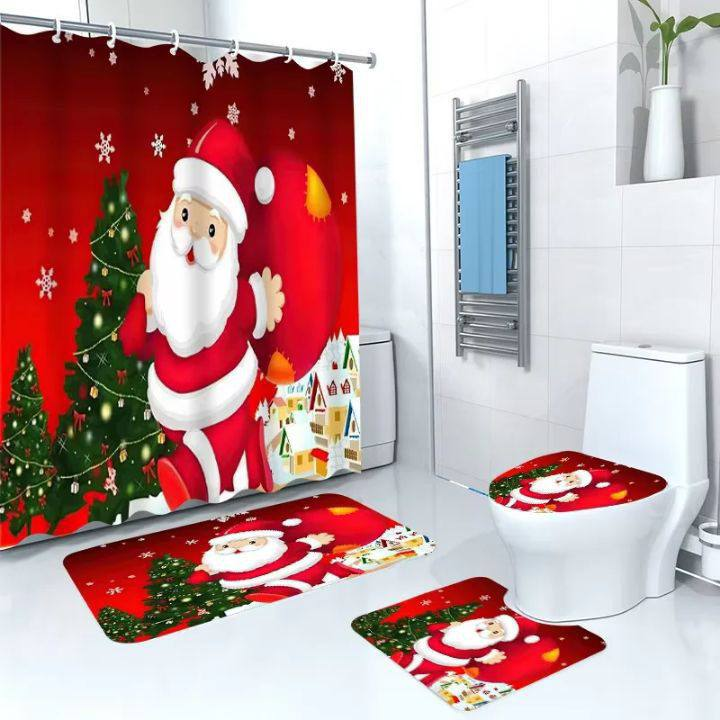 Set de Baño con Diseño Navideño (4 piezas) 13.0 NAVIDAD