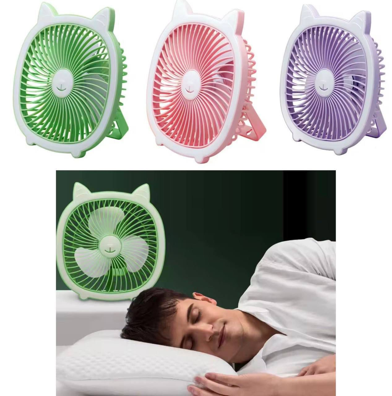 Ventilador de Gato Recargable USB 5.0 HOGAR