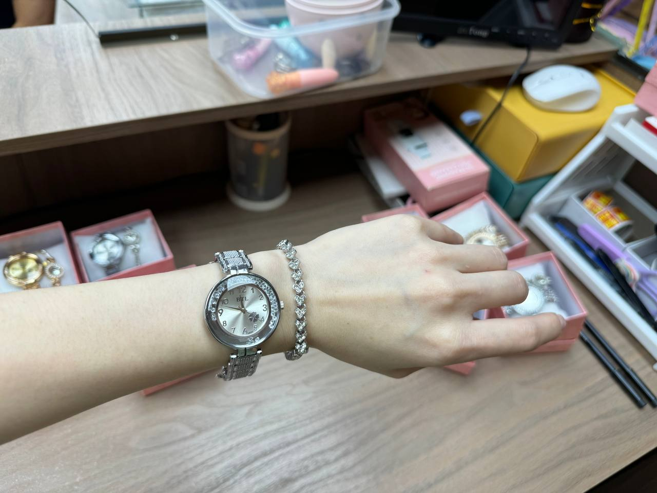 Reloj 2 piezas + caja regalo" 14.0 MUJER