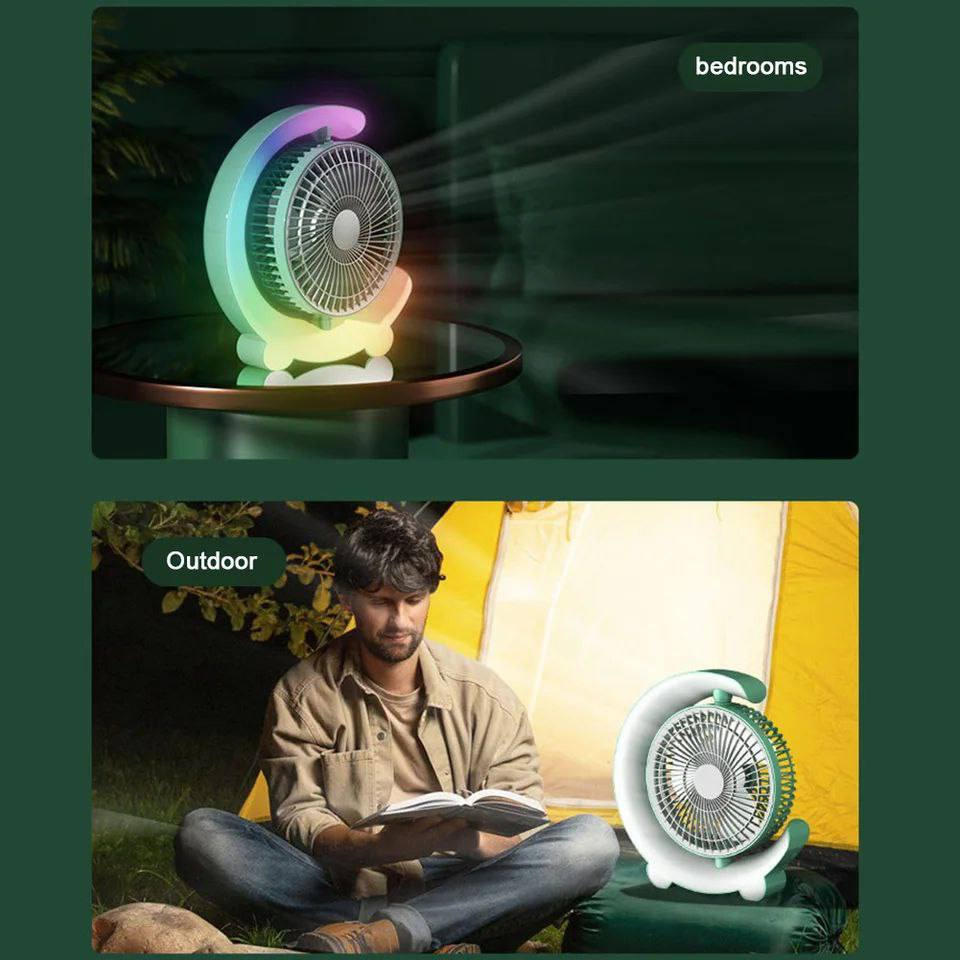 Ventilador de Escritorio USB con Luz 13.0 HOGAR