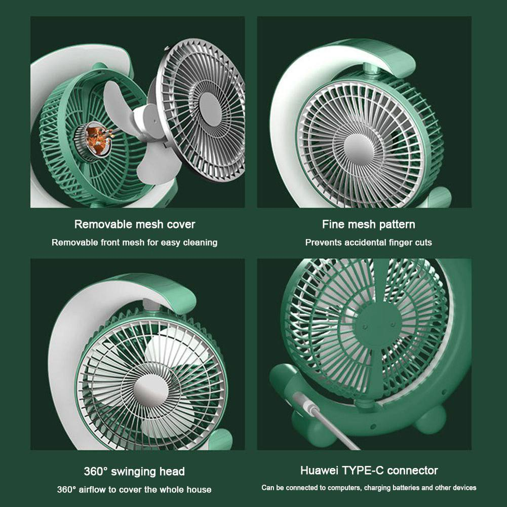 Ventilador de Escritorio USB con Luz 13.0 HOGAR