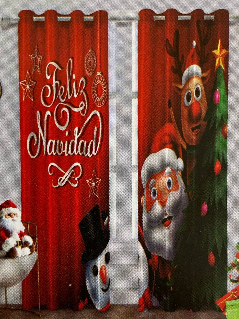 Cortinas Navideñas Decorativas 25.0 NAVIDAD