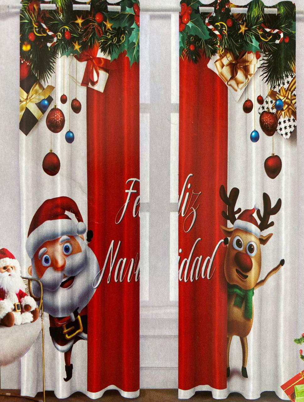Cortinas Navideñas Decorativas 25.0 NAVIDAD