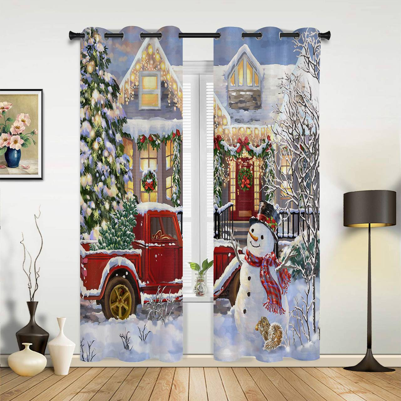 Cortinas Navideñas Decorativas 25.0 NAVIDAD