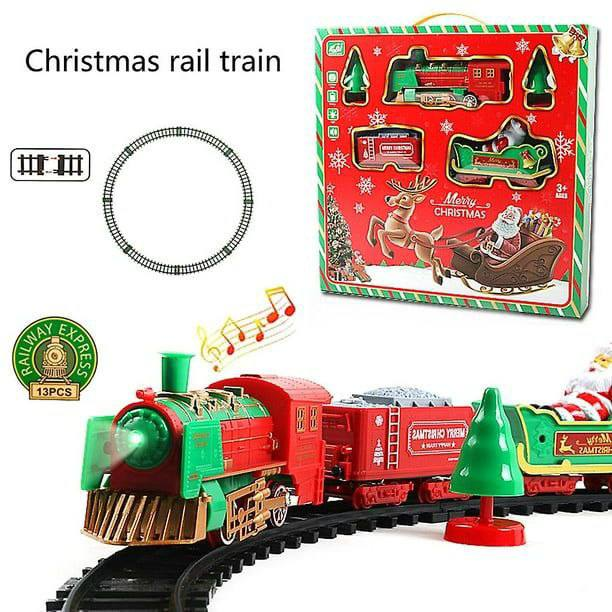 Pista de tren navideño con sonido y luces. 13.0 NAVIDAD