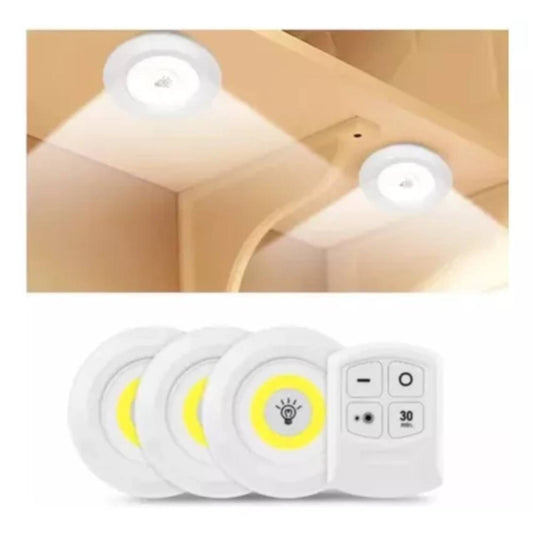 Set de 3 Focos LED con Control Remoto 1.0  HOGAR