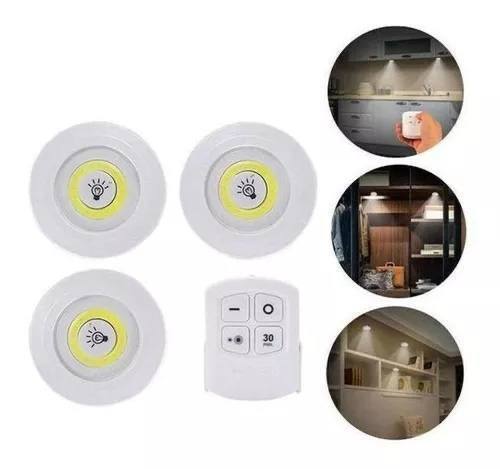 Set de 3 Focos LED con Control Remoto 1.0  HOGAR