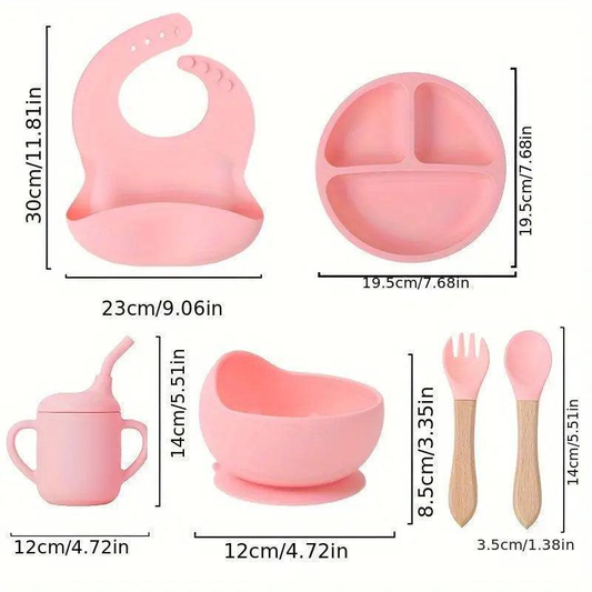 Set de Utensilios para Bebé en Silicona 1.0