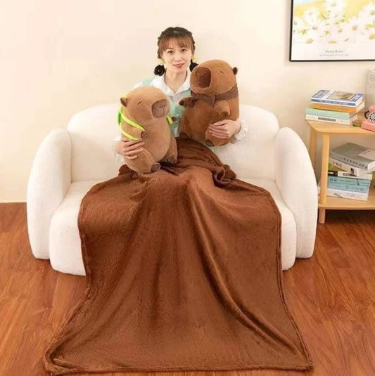 Peluche Capibara con Manta 2.0036