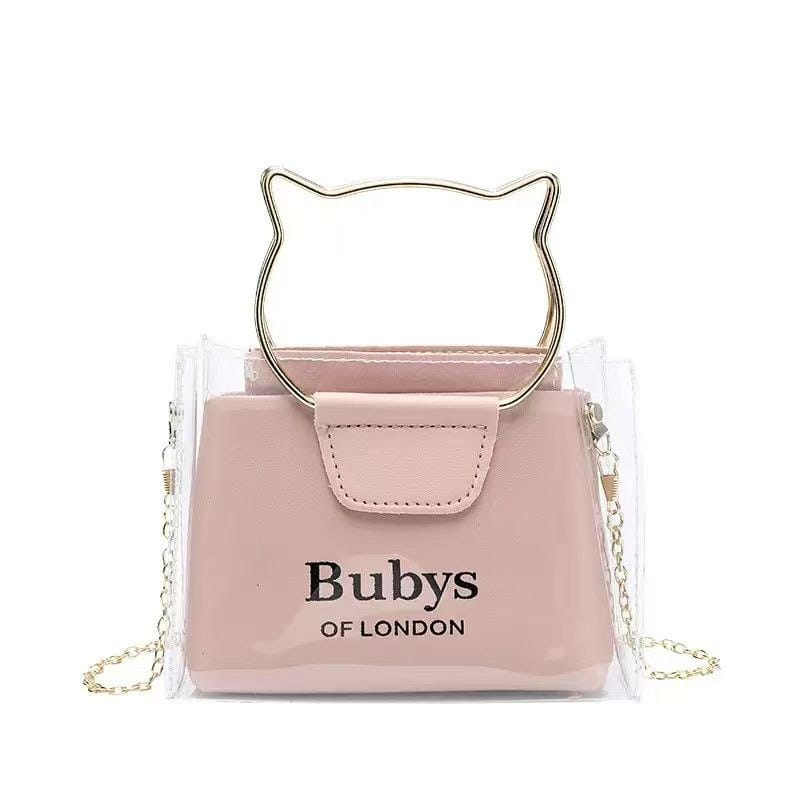 A. Cartera de Gatitos Transparente GW-5 🐱✨ 3.0