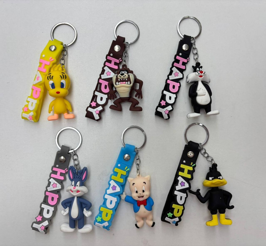 Set de 12 Llaveros diseños  Looney Tunes 8.0
